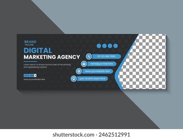 Digital marketing Facebook banner template