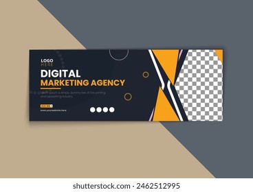 Digital marketing Facebook banner template