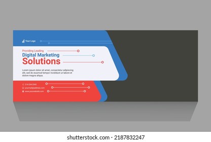 Digital Marketing Facebook Cover Banner Template