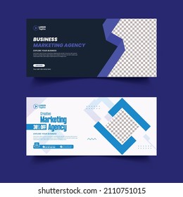 Digital Marketing Facebook Cover, Corporate Business Facebook Cover Or Web Banner Template Design