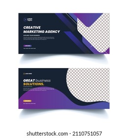 Digital marketing Facebook cover, corporate business Facebook cover or web banner template design