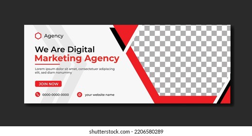 Digital Marketing Facebook Cover Page Tamplate