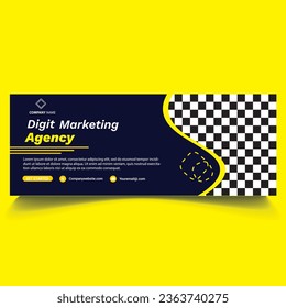 digital marketing facebook cover page template design
