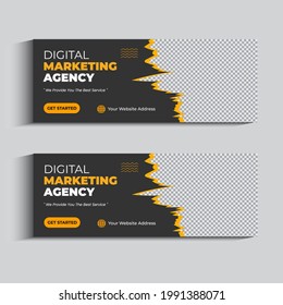 Digital Marketing Facebook Cover Template