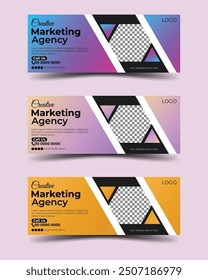 Digital marketing facebook cover web banner template