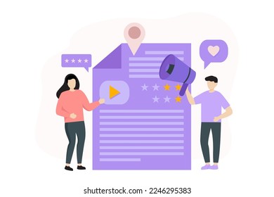 Digital Marketing Flat Design Illustration