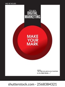 Digital Marketing Flyer Design Featuring a Happy Business Team