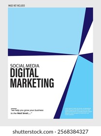 Digital Marketing Flyer Design Featuring a Happy Business Team