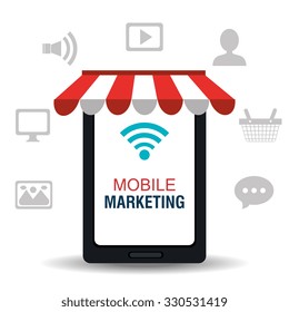 Digital marketing graphic design, vector illustration eps10.