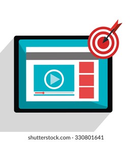 Digital marketing graphic design, vector illustration eps10.