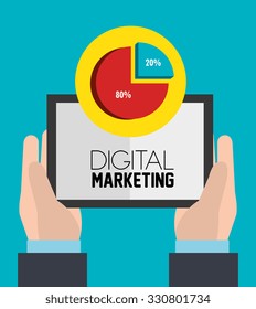 Digital marketing graphic design, vector illustration eps10.