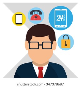 Digital marketing graphic design, vector illustration eps10