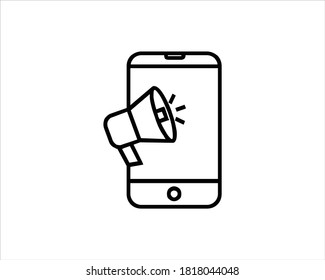 Digital marketing icon. Advertisement icon vector illustration.