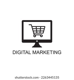 digital marketing icon , advertising icon