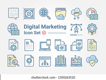 Digital Marketing icon collection