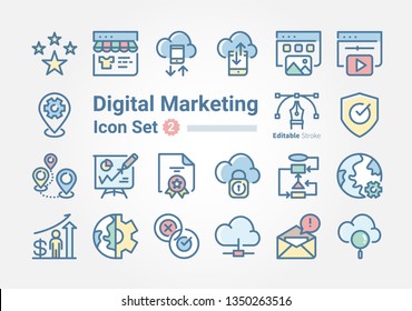 Digital Marketing icon collection