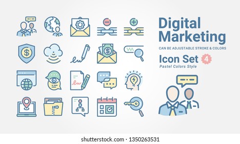 Digital Marketing icon collection svg