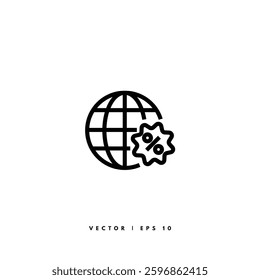 Digital Marketing Icon. Editable Stroke