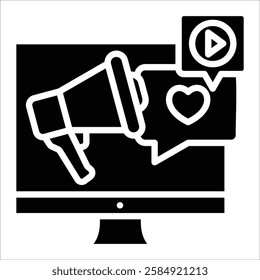 Digital Marketing Icon Element For Design