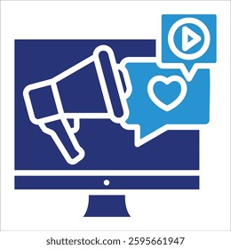 Digital Marketing Icon Element For Design