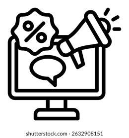 Elemento de icono de marketing digital para diseño