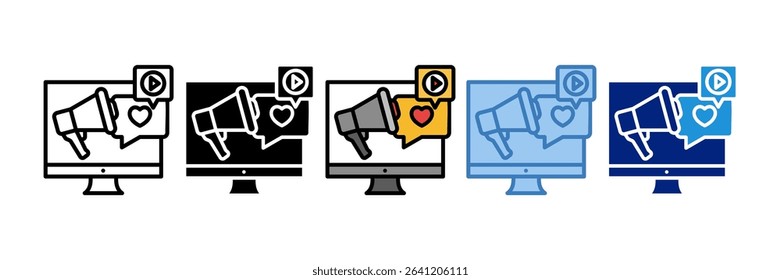 Digital Marketing Icon Element For Design