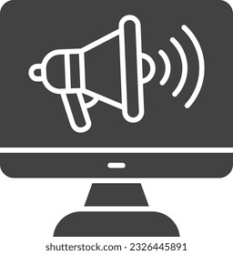 Imagen del icono de marketing digital. Adecuado para aplicaciones móviles.