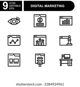 digital marketing icon or logo isolated sign symbol vector illustration - Collection of high quality black style vector icons 

