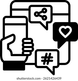 Digital Marketing Icon Mixed Vector Illustration