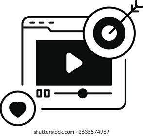 Digital Marketing Icon pack for your website, mobile, presentation, and logo design. Digital Marketing Icon dual tone design. Vector graphics illustration and editable stroke.