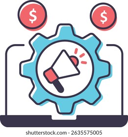 Digital Marketing Icon pack for your website, mobile, presentation, and logo design. Digital Marketing Icon dual tone design. Vector graphics illustration and editable stroke.