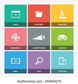 DIGITAL MARKETING ICON SET