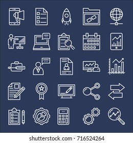 digital marketing icon set