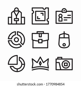 Juego de iconos de marketing digital para diferentes temporadas