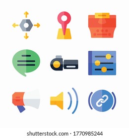 Digital Marketing Icon Set for different seasons, Color