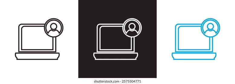 Digital marketing icon set. Icons related to digital marketing.  isolated on white and black background. vector illustration. EPS 10