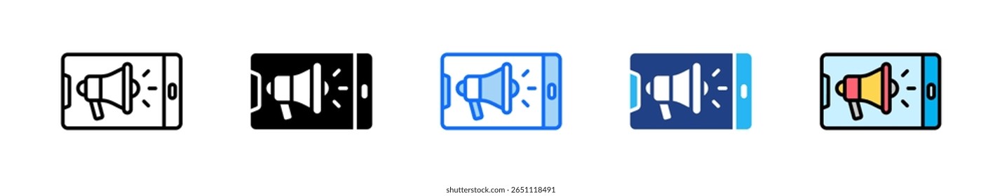 Digital Marketing Icon Set Multiple Style Collection