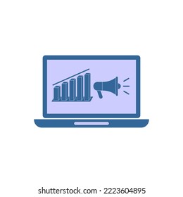 digital marketing icon set, digital marketing vector set flat design sign symbol