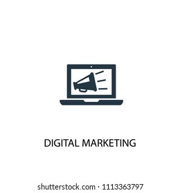 Digital marketing icon. Simple element illustration. Digital marketing concept symbol design from Digital marketing collection. Can be used for web and mobile.