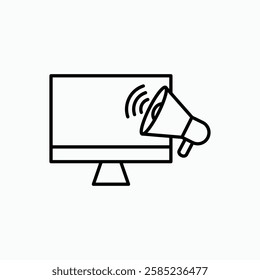 Digital marketing icon. simple vector icon