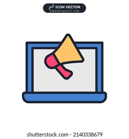 digital marketing icon symbol template for graphic and web design collection logo vector illustration