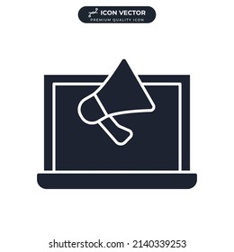 digital marketing icon symbol template for graphic and web design collection logo vector illustration