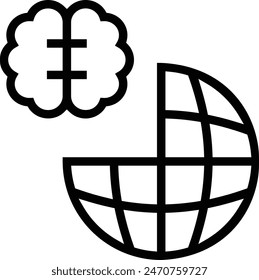 digital marketing icon. Thin linear style design isolated on white background