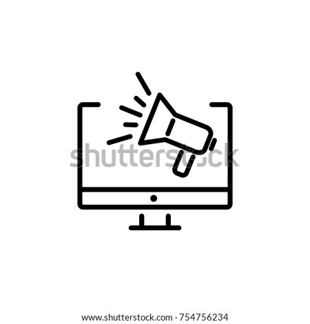 digital marketing icon vector