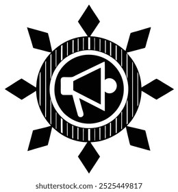 Digital marketing icon vector artwork ideal for online marketing campaigns. Perfect for illustrating strategies in advertising, SEO, branding, and business promotion.