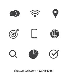 Digital marketing icon. Vector eps 10