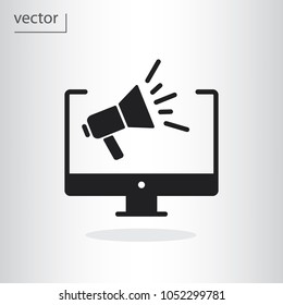 digital marketing icon - vector illustration EPS 10, flat design icon