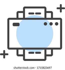 Digital Marketing Icon Vector Line