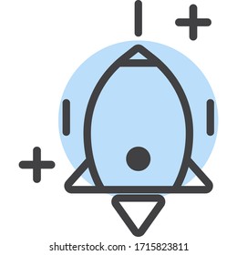 Línea de vectores de icono de marketing digital
