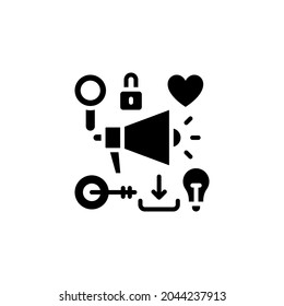 Digital Marketing icon in vector. Logotype